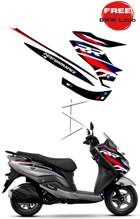 Burgman BMW RR Sticker | Burgman 125 RR Graphics
